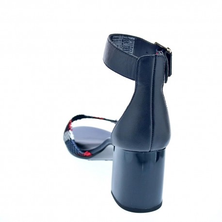 Sandalias Tommy Hilfiger zapatos Mujer modelo Tommy Raffia Heeled Azul 