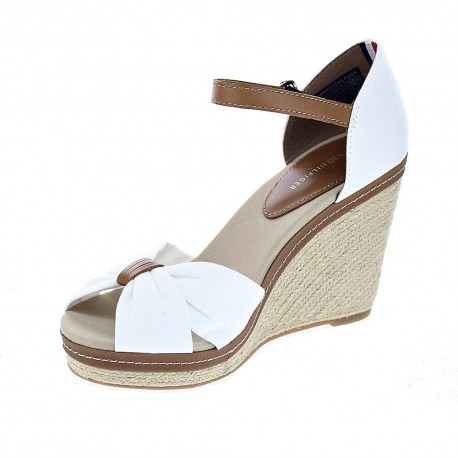 Sandalias Tommy Hilfiger zapatos Mujer modelo Iconic Elena Sandal Blanco 