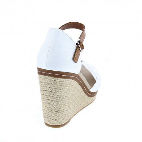 Sandalias Tommy Hilfiger zapatos Mujer modelo Iconic Elena Sandal Blanco 