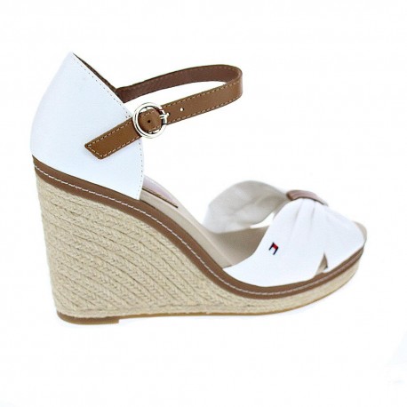 Sandalias Tommy Hilfiger zapatos Mujer modelo Iconic Elena Sandal Blanco 