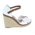 Sandalias Tommy Hilfiger zapatos Mujer modelo Iconic Elena Sandal Blanco 