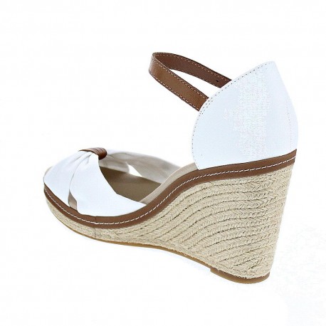 Sandalias Tommy Hilfiger zapatos Mujer modelo Iconic Elena Sandal Blanco 