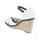 Sandalias Tommy Hilfiger zapatos Mujer modelo Iconic Elena Sandal Blanco 