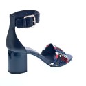 Sandalias Tommy Hilfiger zapatos Mujer modelo Tommy Raffia Heeled Azul 