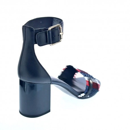 Sandalias Tommy Hilfiger zapatos Mujer modelo Tommy Raffia Heeled Azul 
