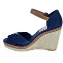 Sandalias Tommy Hilfiger zapatos Mujer modelo Iconic Elena Sandal Azul 
