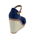 Sandalias Tommy Hilfiger zapatos Mujer modelo Iconic Elena Sandal Azul 