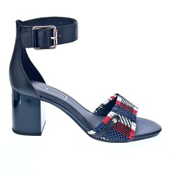 Sandalias Tommy Hilfiger zapatos Mujer modelo Tommy Raffia Heeled Azul  2