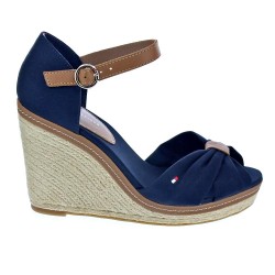 Sandalias Tommy Hilfiger zapatos Mujer modelo Iconic Elena Sandal Azul  2