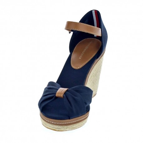 Sandalias Tommy Hilfiger zapatos Mujer modelo Iconic Elena Sandal Azul 