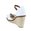 Sandalias Tommy Hilfiger zapatos Mujer modelo Iconic Elena Sandal Blanco 