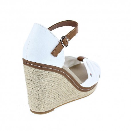 Sandalias Tommy Hilfiger zapatos Mujer modelo Iconic Elena Sandal Blanco 