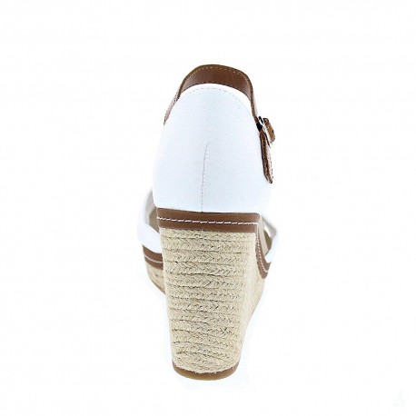 Sandalias Tommy Hilfiger zapatos Mujer modelo Iconic Elena Sandal Blanco 