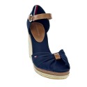 Sandalias Tommy Hilfiger zapatos Mujer modelo Iconic Elena Sandal Azul 