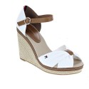 Sandalias Tommy Hilfiger zapatos Mujer modelo Iconic Elena Sandal Blanco 