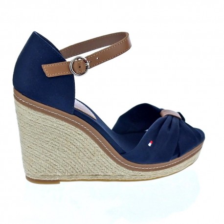 Sandalias Tommy Hilfiger zapatos Mujer modelo Iconic Elena Sandal Azul 