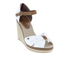 Sandalias Tommy Hilfiger zapatos Mujer modelo Iconic Elena Sandal Blanco 
