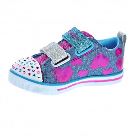 Zapatillas Skechers zapatos Niña modelo Sparkle Lite Azul 