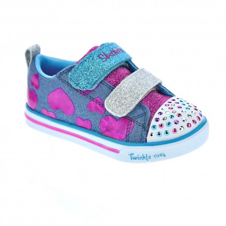 Zapatillas Skechers zapatos Niña modelo Sparkle Lite Azul 