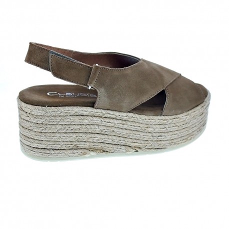 Sandalias Claudia zapatos Mujer modelo 2400 Beige 