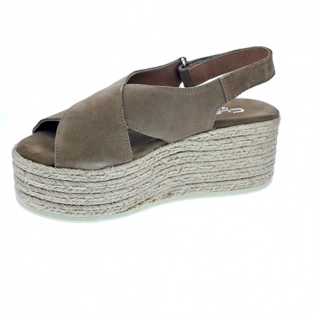 Sandalias Claudia zapatos Mujer modelo 2400 Beige 