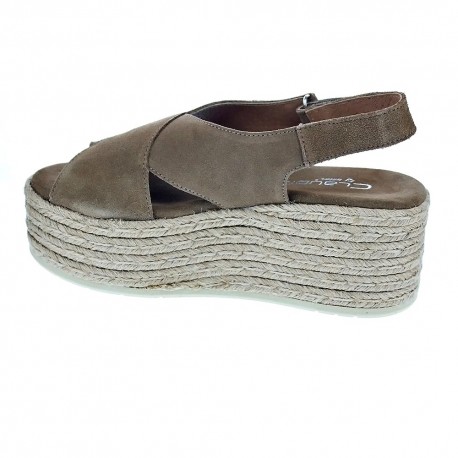 Sandalias Claudia zapatos Mujer modelo 2400 Beige 