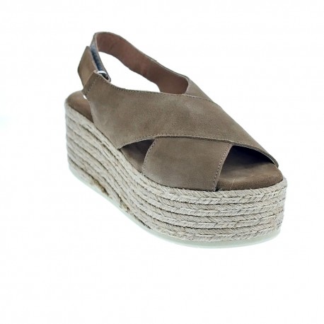 Sandalias Claudia zapatos Mujer modelo 2400 Beige 