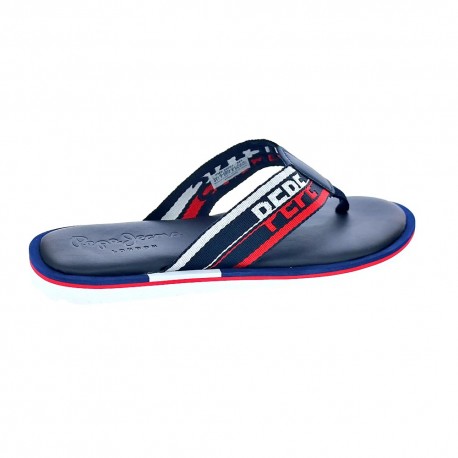 Chanclas Pepe Jeans zapatos Hombre modelo Barrel Tape Azul 