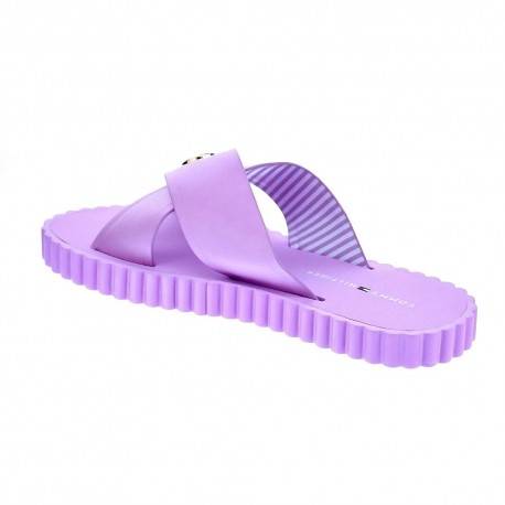 Sandalias Tommy Hilfiger zapatos Mujer modelo Hardware Detail Violeta 