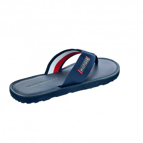 Chanclas Tommy Hilfiger zapatos Hombre modelo Elevated Leather Azul 