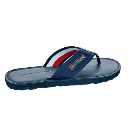 Chanclas Tommy Hilfiger zapatos Hombre modelo Elevated Leather Azul 