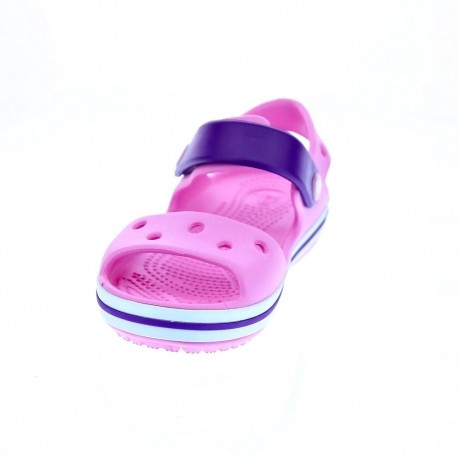 Zuecos Crocs zapatos Niña modelo Crocband Sandal Rosa 