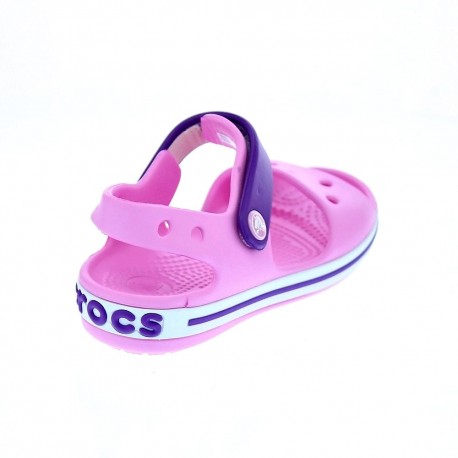 Zuecos Crocs zapatos Niña modelo Crocband Sandal Rosa 
