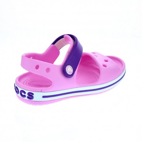 Zuecos Crocs zapatos Niña modelo Crocband Sandal Rosa 