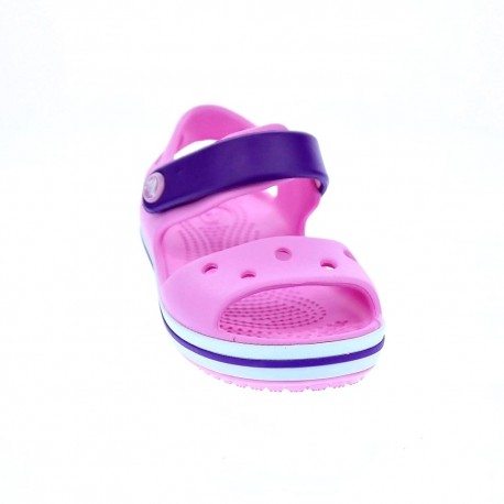 Zuecos Crocs zapatos Niña modelo Crocband Sandal Rosa 