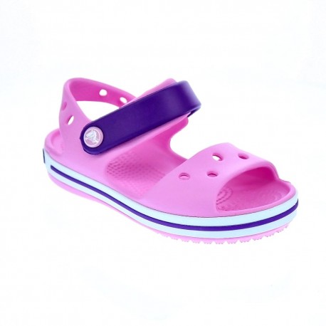Zuecos Crocs zapatos Niña modelo Crocband Sandal Rosa 