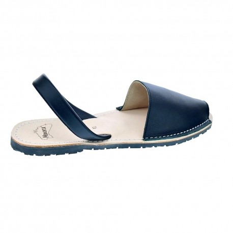 Abarcas menorquinas Menorca zapatos Hombre modelo Oslo Napa Negre Negro 