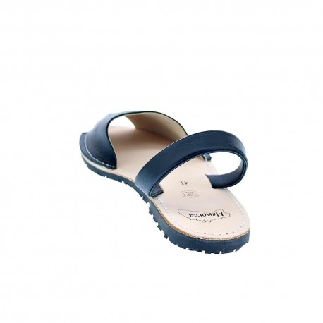 Abarcas menorquinas Menorca zapatos Hombre modelo Oslo Napa Negre Negro 