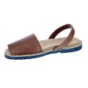 Abarcas menorquinas Menorca zapatos Mujer modelo W060 Arizona Español Marrón 