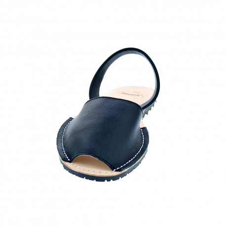 Abarcas menorquinas Menorca zapatos Hombre modelo Oslo Napa Negre Negro 