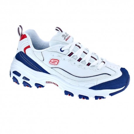 skechers d'lites mujer blanco