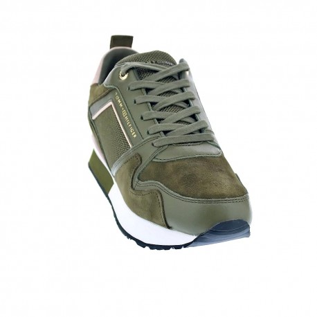 Zapatillas Tommy Hilfiger zapatos Mujer modelo FW04421 PFQ Verde 