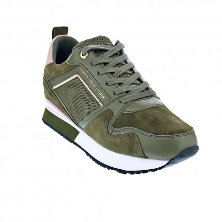 Zapatillas Tommy Hilfiger zapatos Mujer modelo FW04421 PFQ Verde 