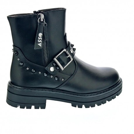 Botines Asso zapatos Niña modelo AG3501 Negro 