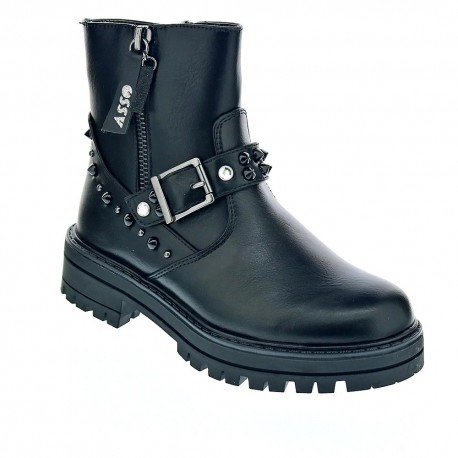 Botines Asso zapatos Niña modelo AG3501 Negro 