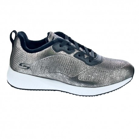 skechers bobs squad hombre blanco