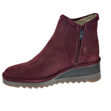 Botines Fly London zapatos Mujer modelo CINE 2001 Rojo 