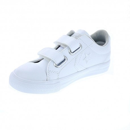Zapatillas Converse zapatos Niño modelo Star PLayer 2V Blanco 