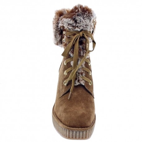 Botines Alma en Pena zapatos Mujer modelo Crosta Camel Marrón 