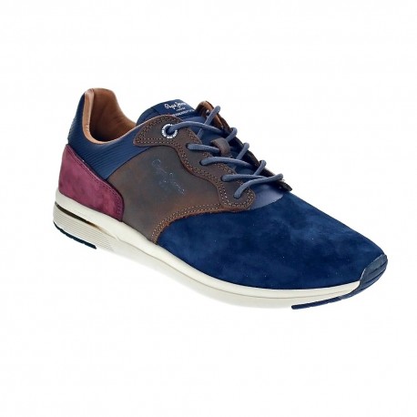 Zapatillas Pepe Jeans zapatos Hombre modelo Jayker Lth Mix Azul 